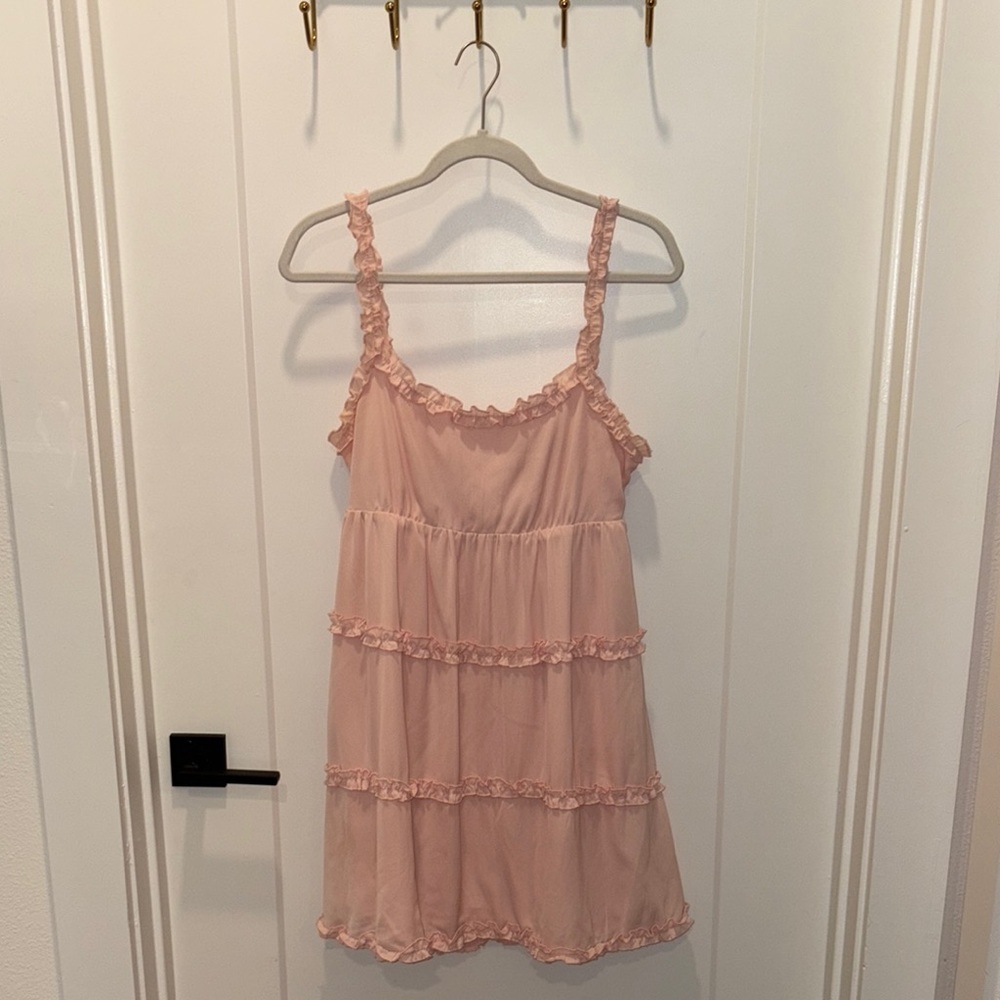 Elegant Pink Mini Dress